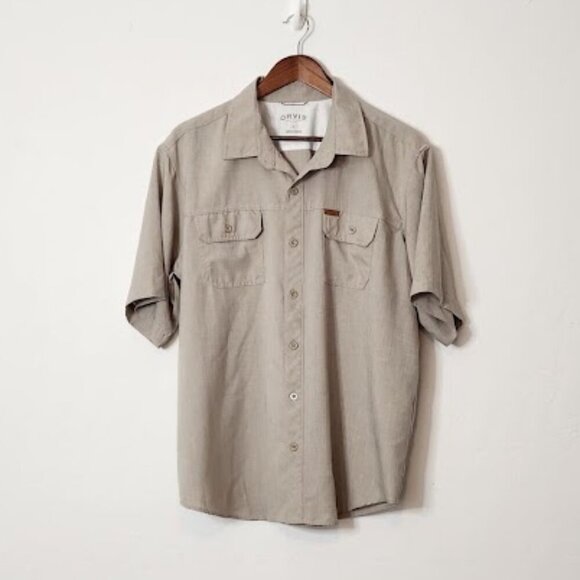 Orvis Men's Short Sleeve Button-down Shirt Size XL - Picture 1 of 4